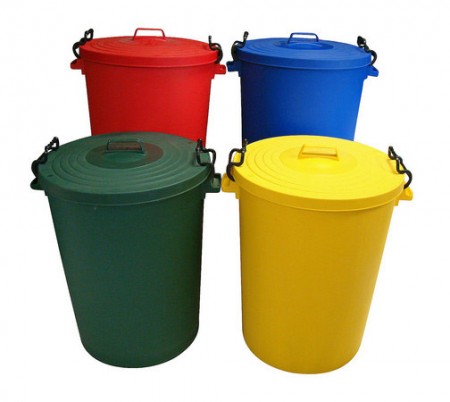     Plastic Dustbin – Coloured
