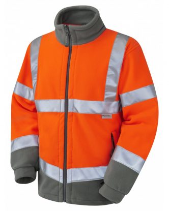     LEO HARTLAND ISO 20471 Class 3 Fleece Jacket - Orange
