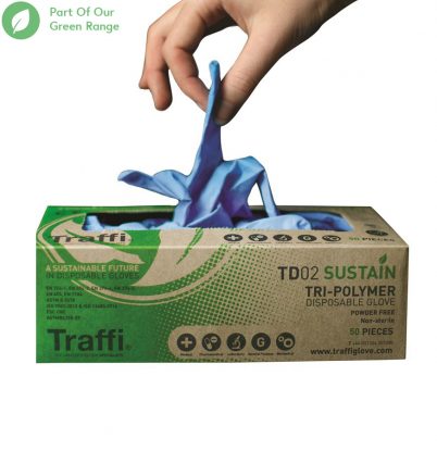     TraffiGlove Sustain Tri Polymer Disposable Glove

